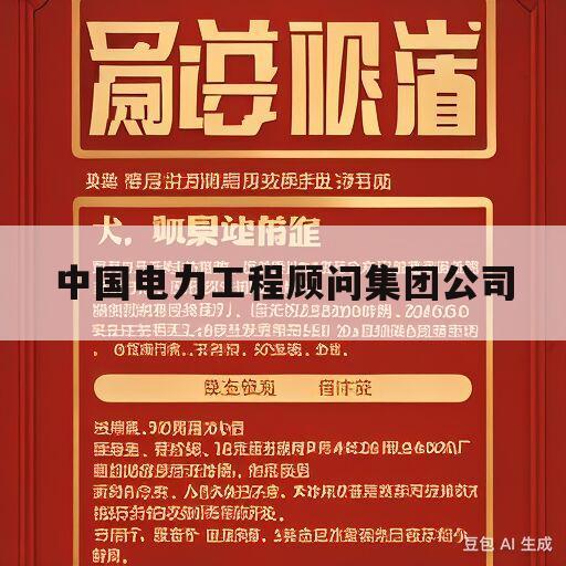 中国电力工程顾问集团公司