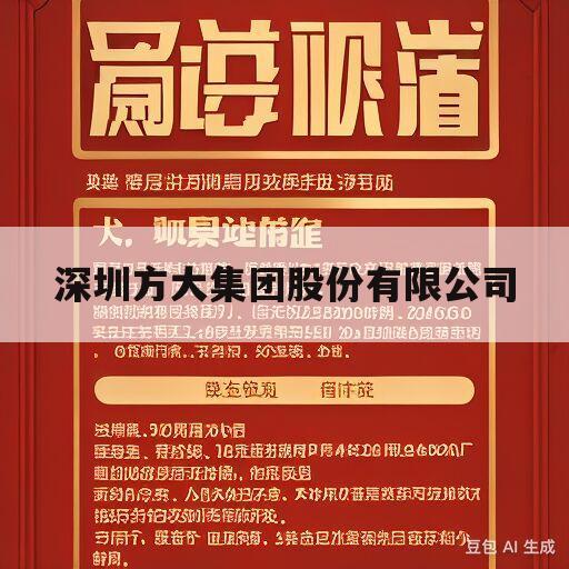 深圳方大集团股份有限公司